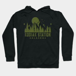 Kodiak Station Alaska Mountain Souvenir Hoodie